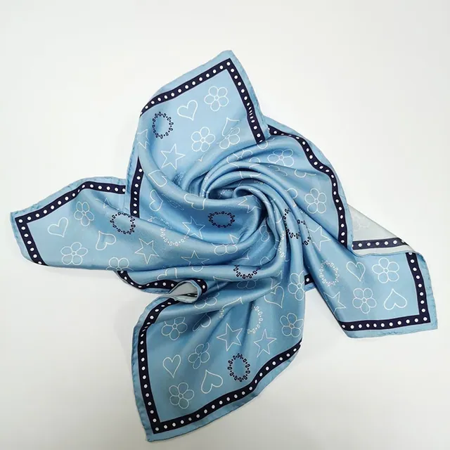 100% Mulberry Silk Twill Scarves 60 X 60cm Square Silk Necherchief for Lady flat lay