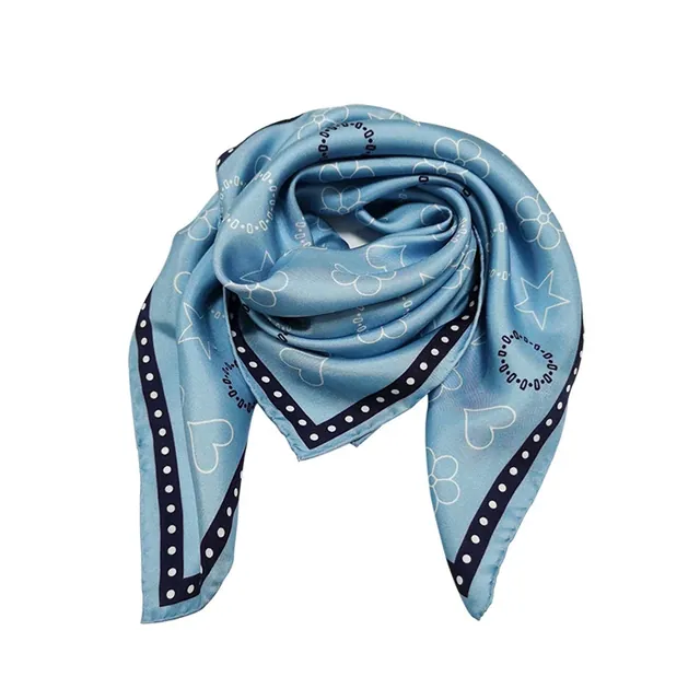 100% Mulberry Silk Twill Scarves 60 X 60cm Square Silk Necherchief for Lady packaging view