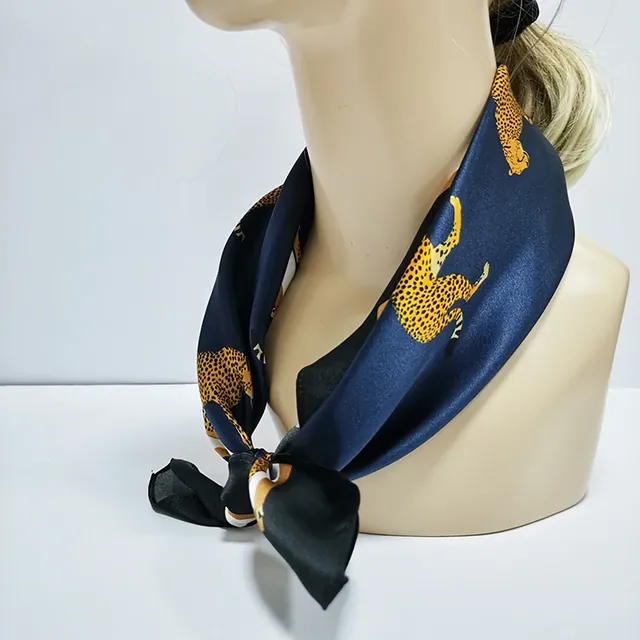 100% Mulberry Silk Charmeuse Scarves Square Smooth Silk Bandana for Lady detail view