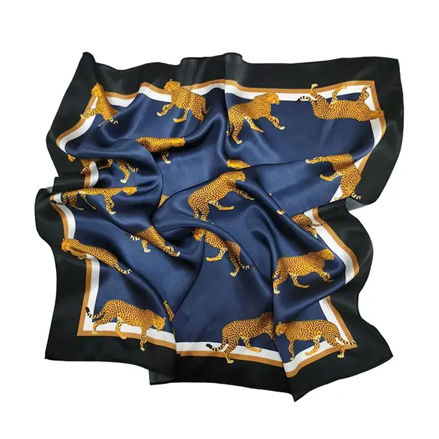 100% Mulberry Silk Charmeuse Scarves Square Smooth Silk Bandana for Lady