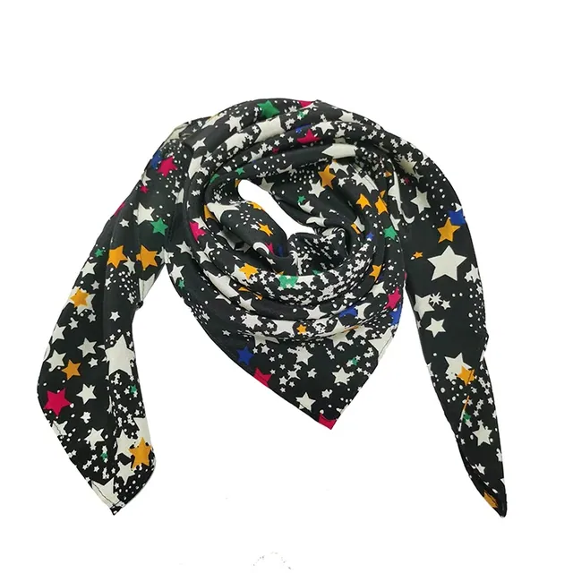 100% Mulberry Silk Crepe De Chine Scarves 60 X 60cm Square Silk Necherchief for Lady packaging view