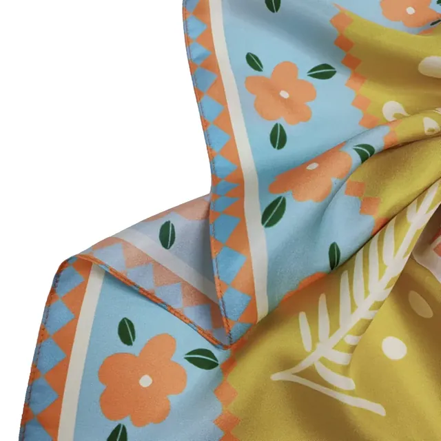12MM Silk Twill Neck Silk Scarf Accept Custom T-custom close up