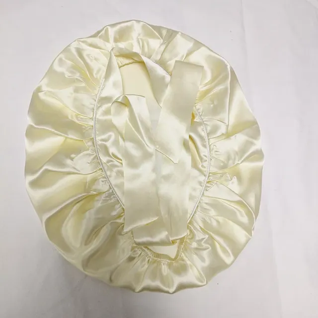 16mm Single Layer Sleep Bonnet with Ribbon packaging view