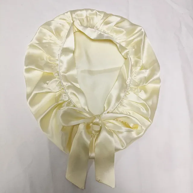 16mm Single Layer Sleep Bonnet with Ribbon close up