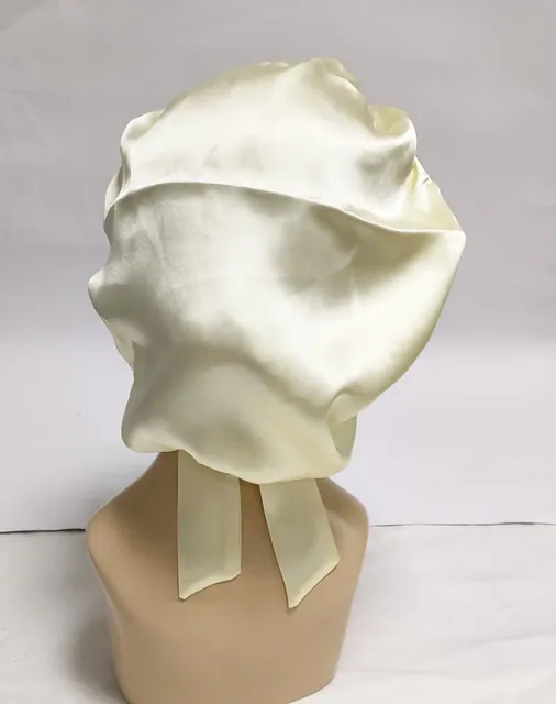 16mm Single Layer Sleep Bonnet with Ribbon detail view