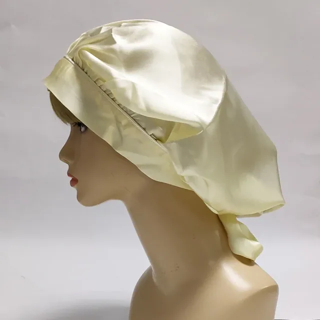 16mm Single Layer Sleep Bonnet with Ribbon styling view