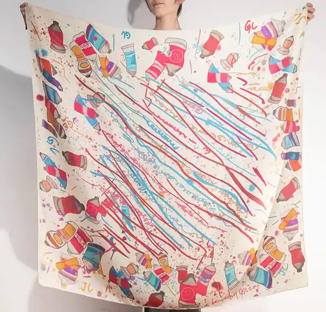 18mm Silk Twill Large Silk Scarf Accept Customized