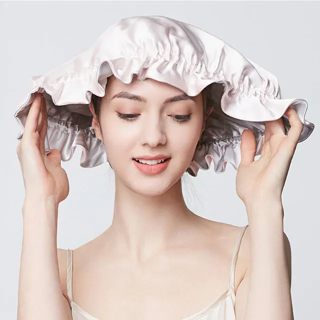 19mm Silk Bonnet Double Layers for Sleep close up