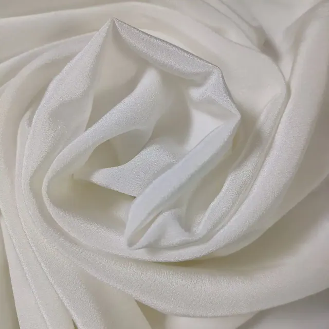 45Inch White 18mm Silk Crepe Fabric