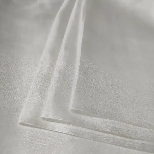 45Inch White 4.5mm Silk Paj Fabric styling view