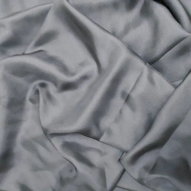 55Inch Black 16mm Silk Twill Fabric detail view
