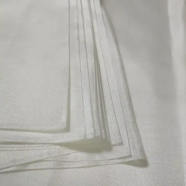 55Inch White 6mm Silk Paj Fabric Silk Habotai close up