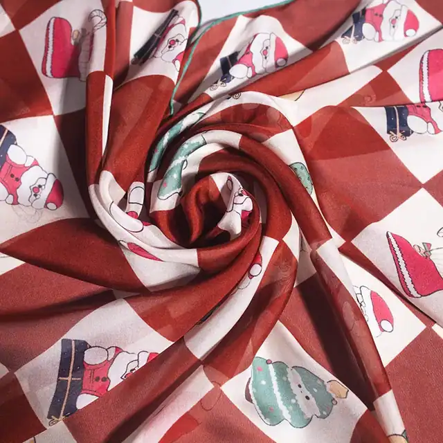 8mm Silk Chiffon Scarf Long Size Cutomized Design packaging view