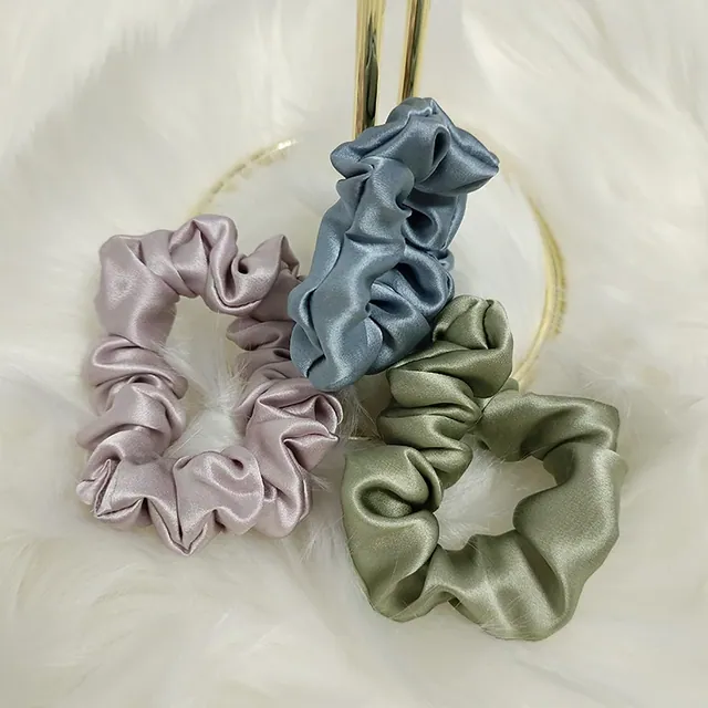 Colorful 22MM 100% Silk Scrunchie packaging view