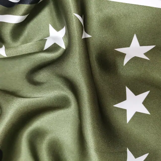 Custom 100% Mulberry Silk Charmeuse Scarves Square Smooth Silk Scarves for Women detail view