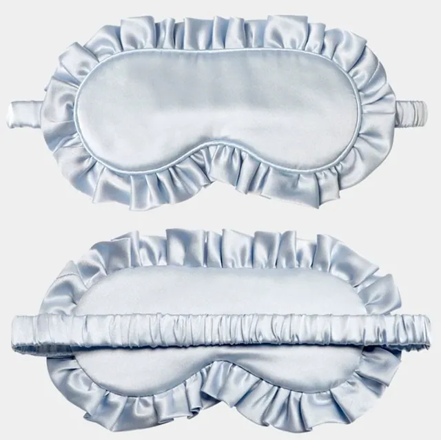 Cute Ruffling Silk Eye Mask detail view