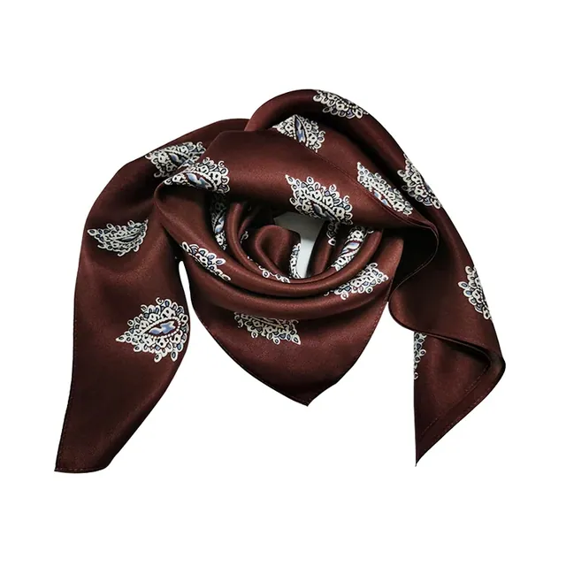 Designer Silk Scarf Women 12mm Silk Charmeuse Bandana