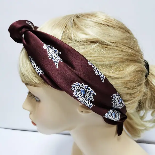 Designer Silk Scarf Women 12mm Silk Charmeuse Bandana packaging view