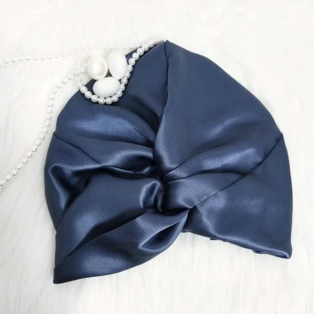 Double Layers Elastic Silk Bonnet