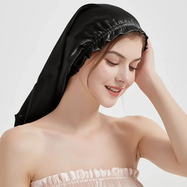 Double Layers Elastic Silk Bonnet Long Bonnet
