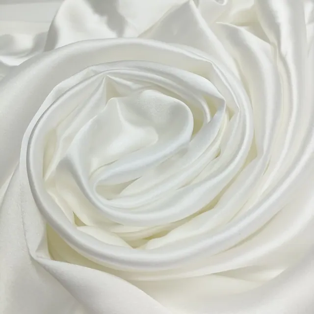 Heavy 25mm White Silk Satin Fabric for Painting and Dyeing