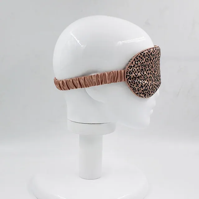 Leopard Print Silk Eye Mask alternate colourway