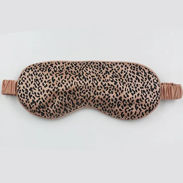 Leopard Print Silk Eye Mask