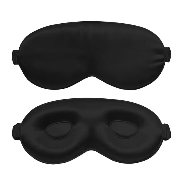 Luxury Silk Contour Sleep Mask 3D Sleeping Eyemask for Travel ,Nap detail view