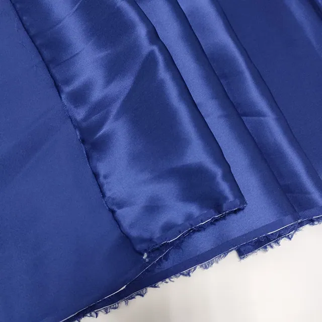 Navy Blue 16mm Silk Mulberry Fabric styling view