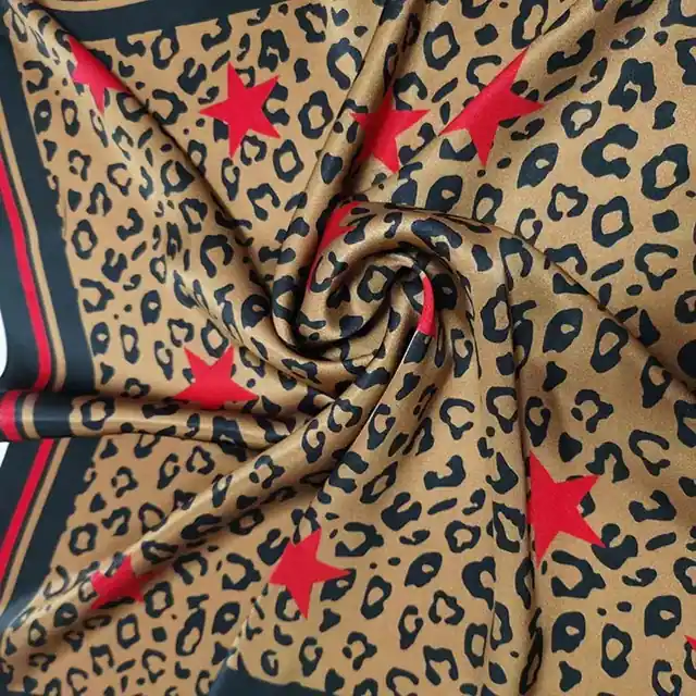 Printed Charmeuse Silk Scarves Square Smooth Silk Scarves for Women alternate colourway