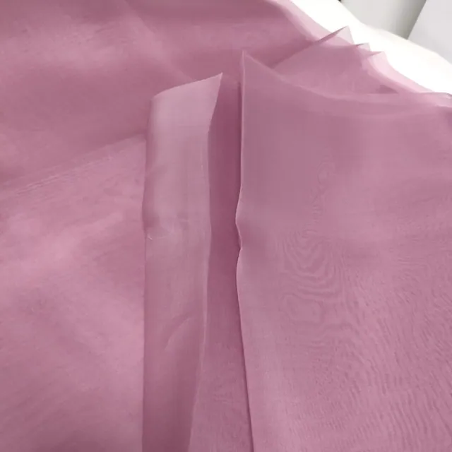 Purple 5mm Silk Organza Fabric 59Inch detail view