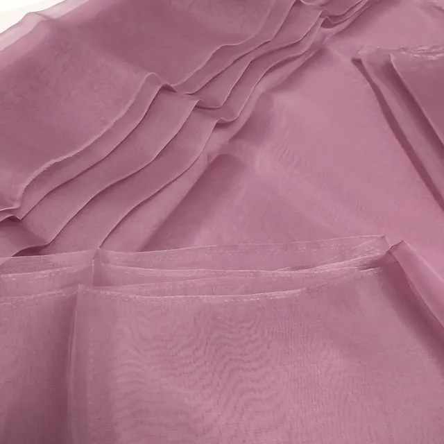 Purple 5mm Silk Organza Fabric 59Inch styling view