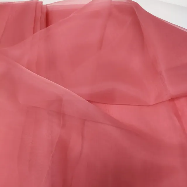 Red 5mm Silk Organza Fabric 59Inch detail view
