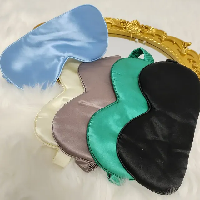 Silk Eye Mask with Elastic Band close up