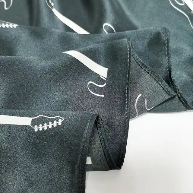 Silk Scarf Women Printed Guitar(small) Neckerchief Scarf Hair Warp Silk with Digital... styling view