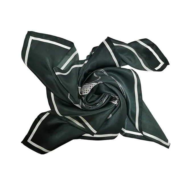 Silk Scarf Women Printed Guitar(big) Neckerchief Scarf Hair Warp Silk with Digital Printed... packaging view