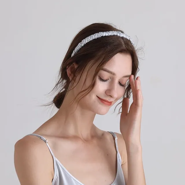 Thinner Head Band 1cm Silk Hair Band flat lay