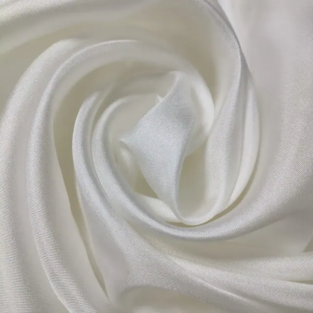 White 100% Silk Fabric14mm Silk Twill 45Inch