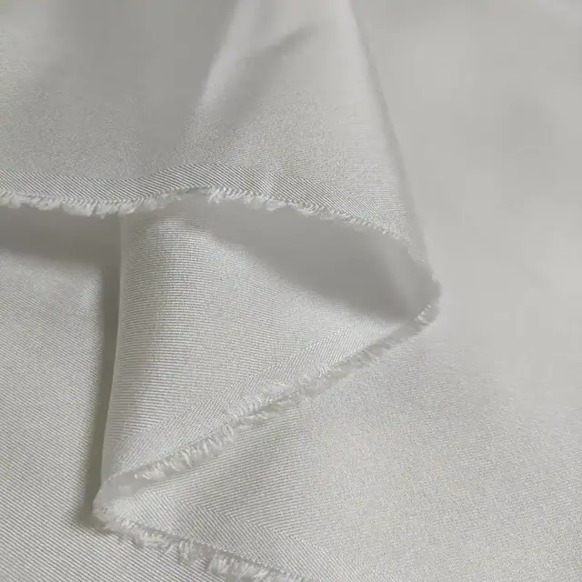 White 100% Silk Fabric14mm Silk Twill 45Inch styling view
