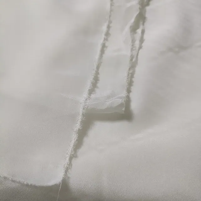 White 12mm Silk CDC Fabric 45Inch alternate colourway