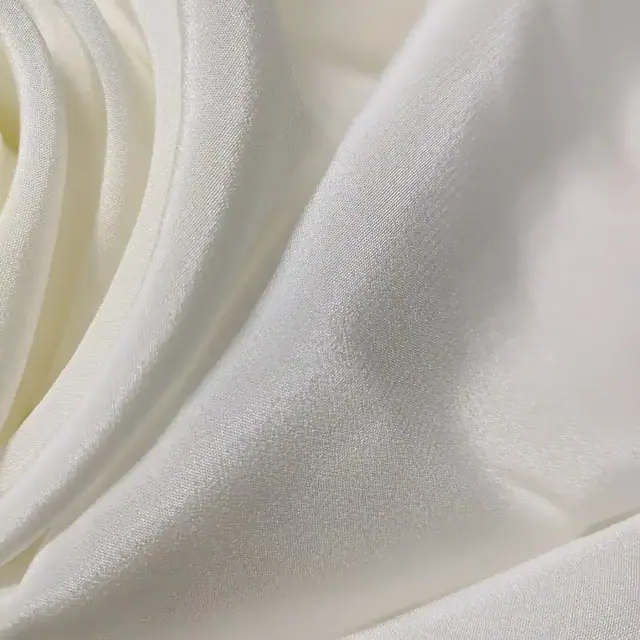 White 16mm Silk CDC Fabric 45Inch styling view