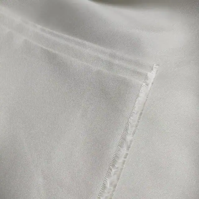 White 16mm Silk Twill Fabric 45Inch detail view
