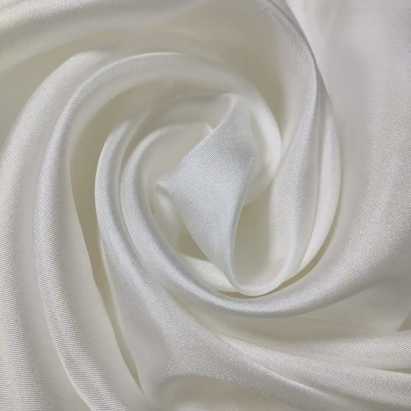 White 100% Silk Fabric14mm Silk Twill 45Inch