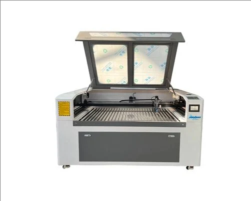 WH-1390M hybrid laser cutter front view with Ruida control panel