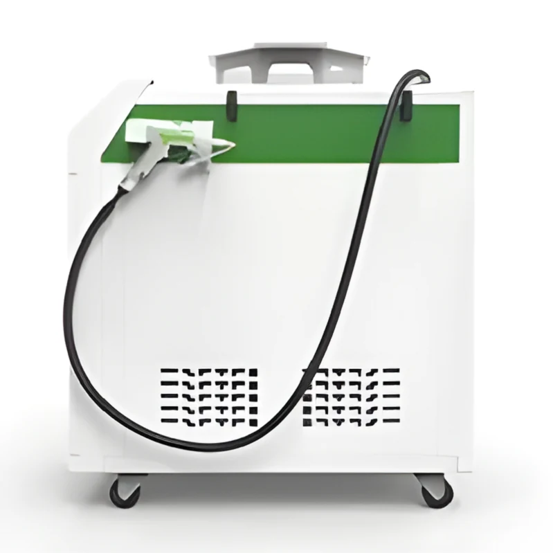 Compact fiber welding machine unit with industrial water chiller