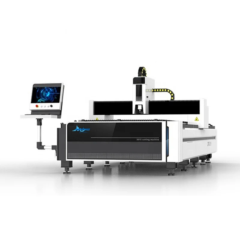 Fiber laser cutter head cutting stainless steel sheet