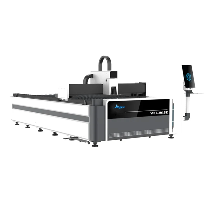 WH-3015E fiber laser cutting machine with single platform bed