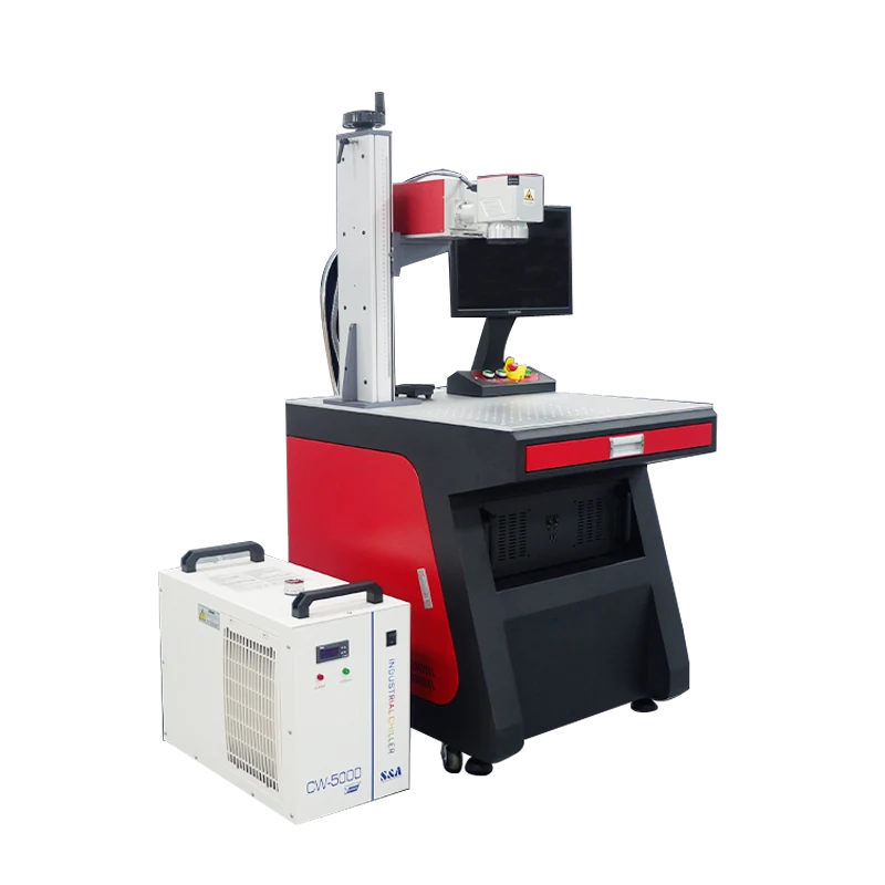 UV laser marking machine control software showing barcode generation