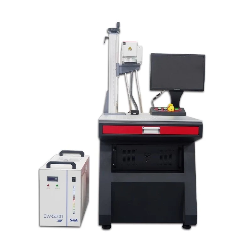 Desktop UV laser marking machine with 150 x 150 mm marking scope
