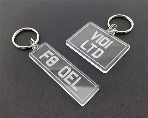 Laser cut acrylic accessories and signage parts